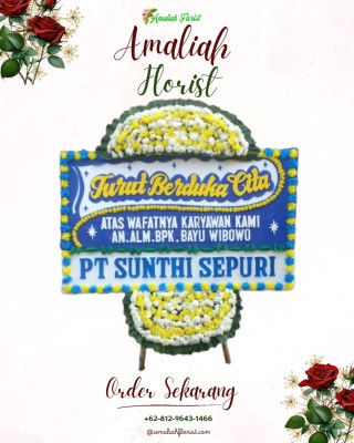 Papan Bunga Duka di Cikareo Selatan